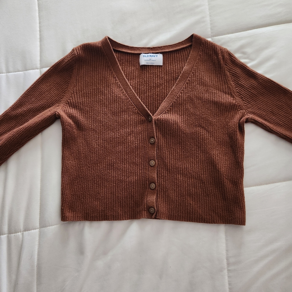 Old Navy Women's Cardigan in Rich Brown